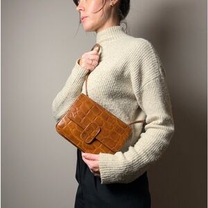 Faux Leather Crossbody Purse